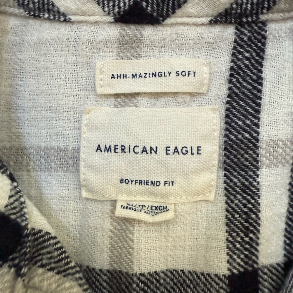 American Eagle Outfitters Flannel 100% Cotton - Boyfriend Fit - Picture 5 of 5